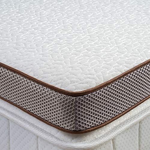 BedStory 3 Inch Memory Foam Mattress Topper, Gel Infused Toppers for Queen Size Bed, Premium Mattress Pad with Removable Soft Cover, 2-Layer Ventilated Design & High-Density Memory Foam
