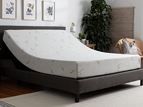 Tulo 8" Medium Comfort Memory Foam Bamboo Pressure Relief Mattress in a Box | Queen Size