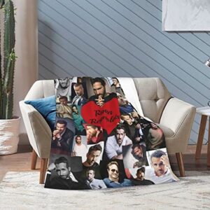 Ryan Reynolds Blanket Super Soft Flannel Lightweight Blanket,Sofa Blanket,Bed Throws Blankets,All Season Use. (Color 3, 50"x40")