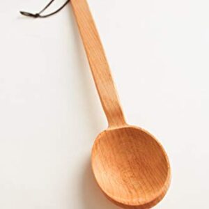 ECOSALL Heavy Duty Large Wooden Spoon 18-inch, Long Handle Cooking Spoon With a Scoop. Nonstick Big Spoon for Stirring, Mixing Cajun Crawfish Boil, Wall Décor. Super Strong Sturdy Giant Hardwood Spoon