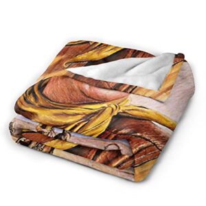 Attacoco John Wayne Gifts Merchandise Cozy Throw Blankets Hug Sleep Big Blanket Suitable for Sofa, Living Room, Bedroom, Double Bed, 60"x50"