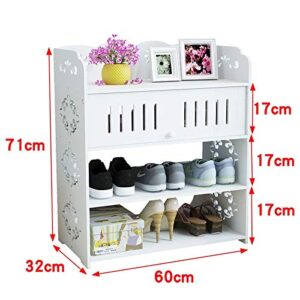 DINGZZ Shoe Rack Simple Multi-Layer Dust-Proof Shoe Cabinet Large Capacity Shoes Storage Shelf Organizer for Shoes (Size : Style3)