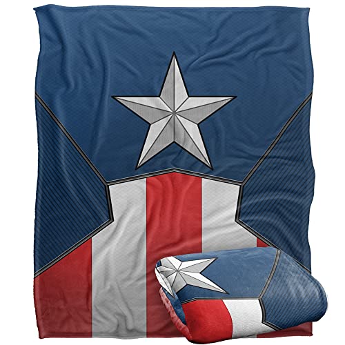 Marvel Captain America Suit Silky Touch Super Soft Throw Blanket 50" x 60"