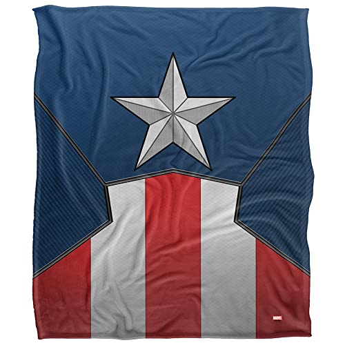 Marvel Captain America Suit Silky Touch Super Soft Throw Blanket 50" x 60"