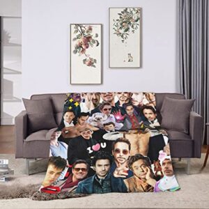 Blanket Robert Downey jr Soft Warm Cozy Flannel Fleece Throw Blanket for Couch Bed Sofa Office Travel Camp Beach Air Conditioning Blanket Nap Blanket Blankets