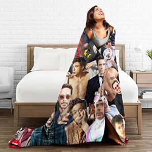 Blanket Robert Downey jr Soft Warm Cozy Flannel Fleece Throw Blanket for Couch Bed Sofa Office Travel Camp Beach Air Conditioning Blanket Nap Blanket Blankets