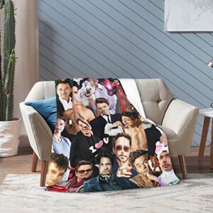 Blanket Robert Downey jr Soft Warm Cozy Flannel Fleece Throw Blanket for Couch Bed Sofa Office Travel Camp Beach Air Conditioning Blanket Nap Blanket Blankets