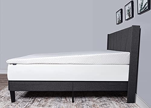 Milliard Bed Wedge Mattress Topper with Memory Foam Top, Incline Mattress Elevator Base, 7.5 Inch with Washable Cover (Queen)