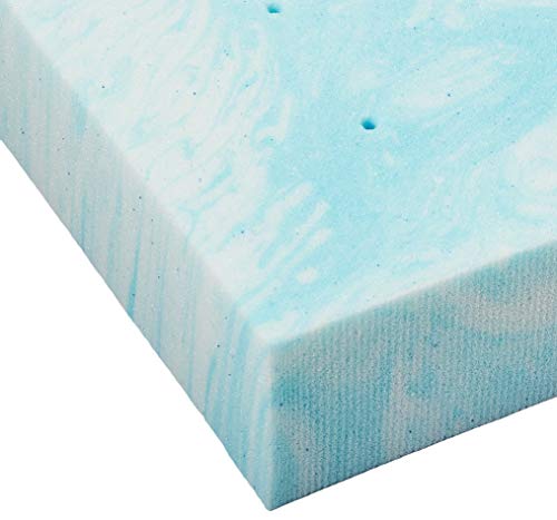 Linenspa 4 Inch Gel Swirl Memory Foam Topper - Full