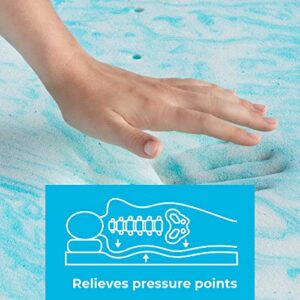 Linenspa 4 Inch Gel Swirl Memory Foam Topper - Full