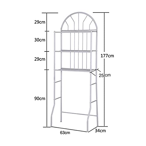 LOYALHEARTDY 3-Shelf Over The Toilet Storage Rack Bathroom Organizer Bathroom Organizer Freestanding Space Saver Toilet Stands Bathroom Corner Stand Storage Organizer Accessories