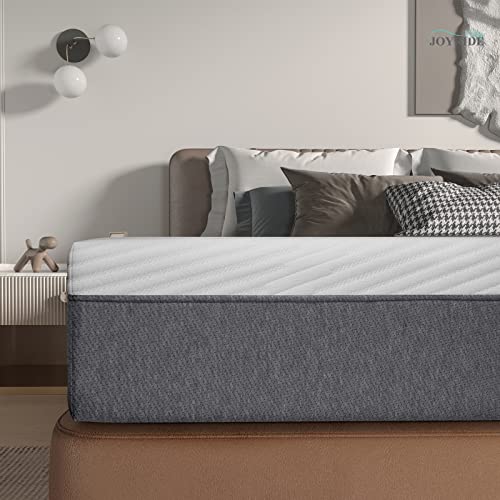 JOYRIDE SLEEP Hybrid Mattress,Pocket Springs,Memory Foam,Infused Cooling Gel,Motion Isolation,Anti-Slip Bottom,Bed in a Box (10 Inch,Queen Size)