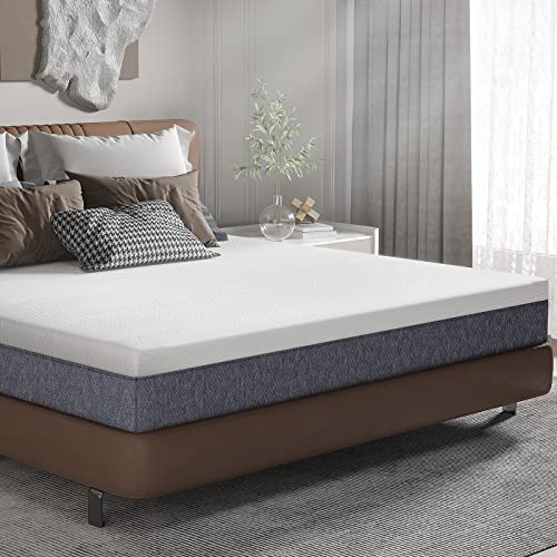 JOYRIDE SLEEP Hybrid Mattress,Pocket Springs,Memory Foam,Infused Cooling Gel,Motion Isolation,Anti-Slip Bottom,Bed in a Box (10 Inch,Queen Size)