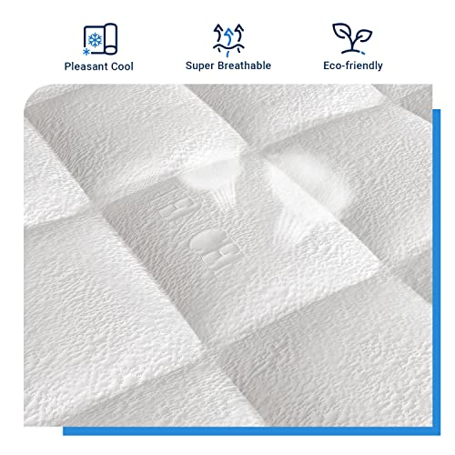 Avenco California King Mattress, 12 Inch Hybrid Mattress California King Size with Pocket Innerspring and Latex Memory Foam, Medium Firm Mattress California King in a Box, Motion Isolation