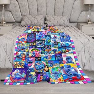 Cartoon Blanket Super Soft Flannel Throw Blanket Warm Comfortable Blanket Gifts for Adults All Season 50"X40"