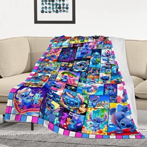 Cartoon Blanket Super Soft Flannel Throw Blanket Warm Comfortable Blanket Gifts for Adults All Season 50"X40"