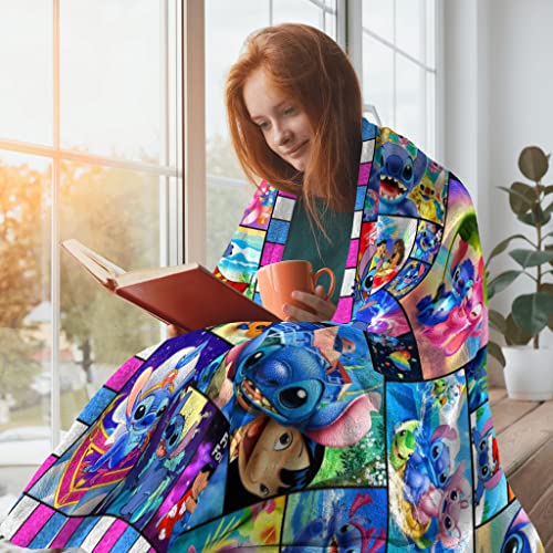 Cartoon Blanket Super Soft Flannel Throw Blanket Warm Comfortable Blanket Gifts for Adults All Season 50"X40"