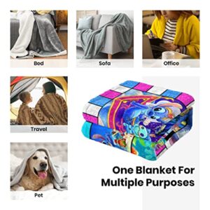 Cartoon Blanket Super Soft Flannel Throw Blanket Warm Comfortable Blanket Gifts for Adults All Season 50"X40"