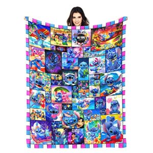 Cartoon Blanket Super Soft Flannel Throw Blanket Warm Comfortable Blanket Gifts for Adults All Season 50"X40"