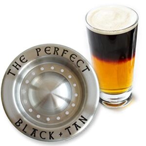 the perfect black and tan beer layering tool - bar accessory for layered beer cocktails