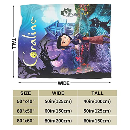 Suping Horror Blanket Ultra-Soft Micro Fleece Blanket Throw All Season Fuzzy Lightweight Throw Blankets for Office Company Home Couch Bed Sofa 50inchX40inch, Black-1