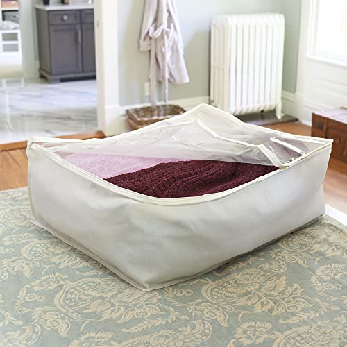 Household Essentials Blanket Storage Bag - Natural Canvas