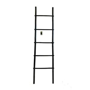 mgp bamboo ladder rack 5' black stain finished