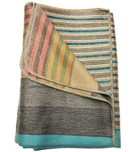 davlina, alpaca wool throw blanket | 67" x 95" | super soft, lightweight, breathable and hypoallergenic | non-itchy or scratchy