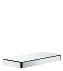 axor shelf 12" upgrade 12-inch modern shelf in chrome, 42838000