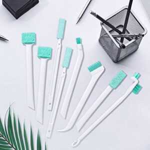 Small Cleaning Brushes for Household, 8Pcs Crevice Cleaning Tool Set for Window Grooves Track Humidifier Keyboard Bottle Door Car Vent, Tiny Detail Cleaner Scrub Brush for Gaps Corner Tight Space