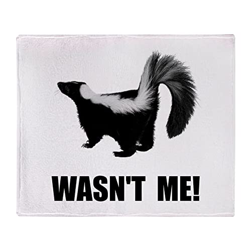 CafePress Skunk Wasnt Me Arctic Fleece Throw Blanket