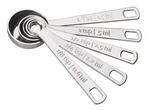 le creuset stainless steel measuring spoons, set of 5