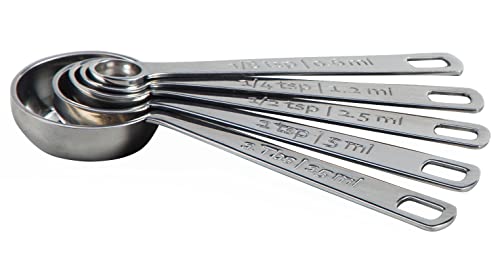 Le Creuset Stainless Steel Measuring Spoons, Set of 5