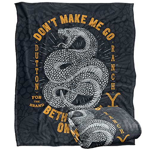 Yellowstone Blanket, 50"x60" Yellowstone Beth Dutton Snake Silky Touch Super Soft Throw Blanket