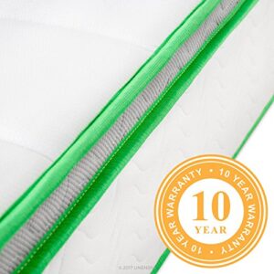 Linenspa 10 Inch Latex Hybrid Mattress - Supportive - Responsive Feel - Medium Firm - Temperature Neutral - California King