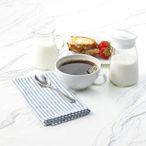 Goodcook Glass Sugar Dispenser Kitchenware, 12 oz, Clear/White