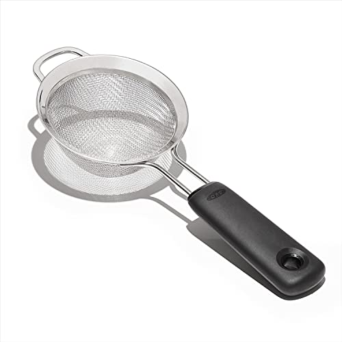 OXO Good Grips 3-Inch Mini Strainer, Multicolor, Black