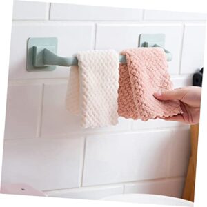 OSALADI Towel Rack Wall Towel Holder Towel Rack with Shelf Towel Organizer Holder Bathroom Towel Rail Adhesive Towel Rack Towel Rods Wall-Mounted Towel Racks Creative Versatile Rack 3pcs