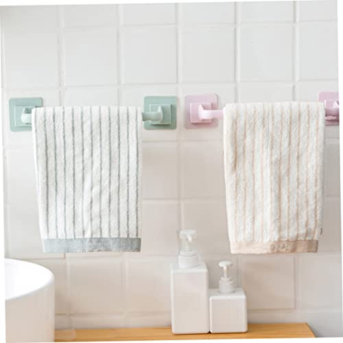 OSALADI Towel Rack Wall Towel Holder Towel Rack with Shelf Towel Organizer Holder Bathroom Towel Rail Adhesive Towel Rack Towel Rods Wall-Mounted Towel Racks Creative Versatile Rack 3pcs