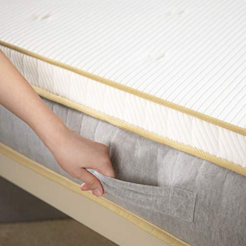 Mellow 10 Inch LAGOM Elite Hybrid Mattress, Made in USA, CertiPUR-US Certified Foams, Oeko-TEX Certified Eco Cover, Green Tea Infused Memory Foam and Pocket Springs, Quilted Comfort Top, Queen