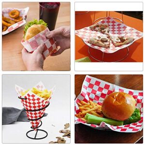 Deli Paper Sheets Sandwich Wrap Paper - 12x12" Food Wrapping Grease Resistant Checkered Liner Papers, Perfect for Restaurants, Barbecues, Picnics, Parties, Kids Meals, Outdoors - 250 Sheets