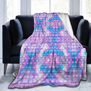 Ultra-Soft Blanket 3D Printing Flannel Throw Blanket for Couch Sofa Bed Throw Size Super Cozy and Comfy for All Seasons 7-50"x40"