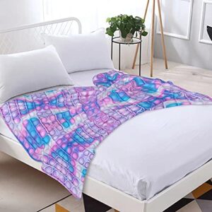 Ultra-Soft Blanket 3D Printing Flannel Throw Blanket for Couch Sofa Bed Throw Size Super Cozy and Comfy for All Seasons 7-50"x40"