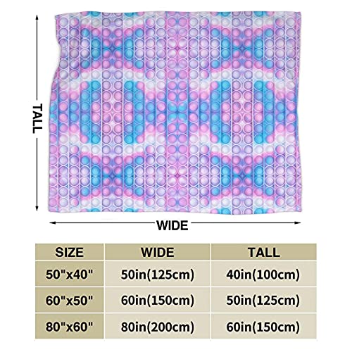 Ultra-Soft Blanket 3D Printing Flannel Throw Blanket for Couch Sofa Bed Throw Size Super Cozy and Comfy for All Seasons 7-50"x40"