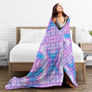 Ultra-Soft Blanket 3D Printing Flannel Throw Blanket for Couch Sofa Bed Throw Size Super Cozy and Comfy for All Seasons 7-50"x40"