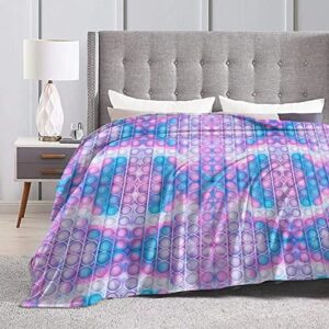 Ultra-Soft Blanket 3D Printing Flannel Throw Blanket for Couch Sofa Bed Throw Size Super Cozy and Comfy for All Seasons 7-50"x40"