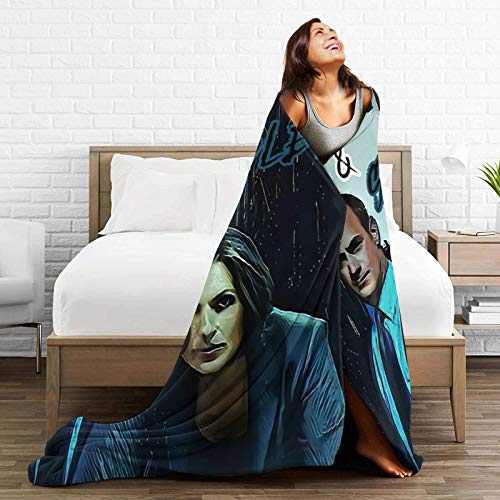 Needlove Benson & Stabler Law and Order SVU Throw Blanket Suitable Ultra Soft Weighted Bedding Fleece Blanket for Sofa Bed Office 60"x50" Travel Multi-Size for Adult