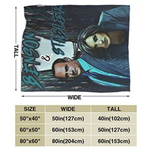 Needlove Benson & Stabler Law and Order SVU Throw Blanket Suitable Ultra Soft Weighted Bedding Fleece Blanket for Sofa Bed Office 60"x50" Travel Multi-Size for Adult