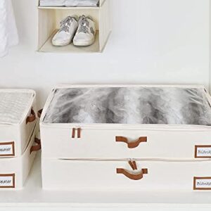 StorageWorks Underbed Storage Box Metal Storage Baskets For Shelves With Frame