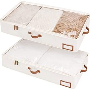 StorageWorks Underbed Storage Box Metal Storage Baskets For Shelves With Frame